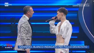 Blanco indagato per quotpalco devastatoquot  La Vita in Diretta – 16022023 [upl. by Giulia429]