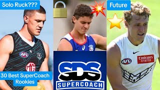 Best AFL SuperCoach Rookies 2024 SDS SuperCoach AFL SuperCoach 2024 [upl. by Tennos]