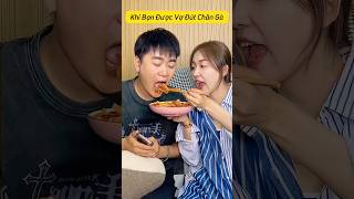 Khi Bạn Được Vợ Đút Cho Ăn Chân Gà Bạn Sẽ Làm Gì mukbang food anuong anvat shorts [upl. by Akemit]