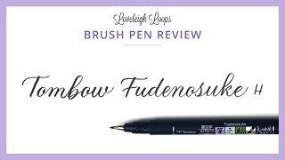 TOMBOW FUDENOSUKE Review for Calligraphy and Lettering brushpen tombow [upl. by Arndt]