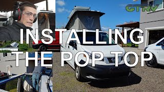 Pop Top Camper Van Install  Nissan NV200 Van Build [upl. by Nosreg]