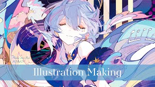 🎵Illustration Making🪽 崩壊スターレイル／Honkai Star Rail／ロビン [upl. by Yemac]