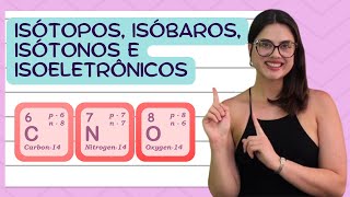 Aula 25  Isótopos isóbaros isótonos e isoeletrônicos [upl. by Bamberger]