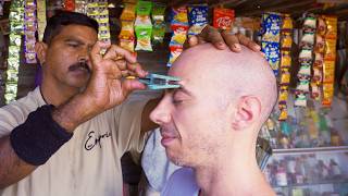 Street Barber Acupressure Head Massage and Neck Crack  Indian Techniques [upl. by Mik61]