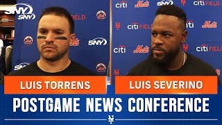 Luis Torrens and Luis Severino on Mets playing competitive September baseball  SNY [upl. by Habas]