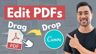 How To Edit PDF Files in Canva Free  Easy Drag and Drop [upl. by Peppy]