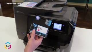 How to Replace Ink Cartridges in the OfficeJet Pro® 8710 8715 8720 and 8740 [upl. by Vachil]