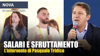 NOVA intervento di Pasquale Tridico su salari precarietà e lavoro [upl. by Intruok730]