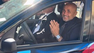 Spalletti EMOZIONATO guardate come arriva al Santobono 🥹💙 [upl. by Willet]