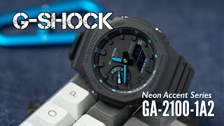 UNBOXING  GShock GA21001A2  Carbon Core Guard  Neon Accent Color [upl. by Hosbein]