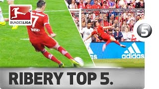 Franck Ribery  Top 5 Goals  Updated [upl. by Inaliak]