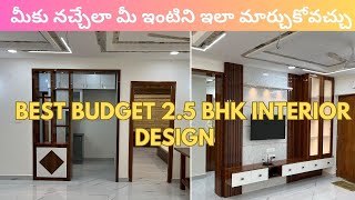 25 BHK Home Interior Design  Low budget Interior in Hyderabad  Best interiors in Hyderabad [upl. by Ramma]