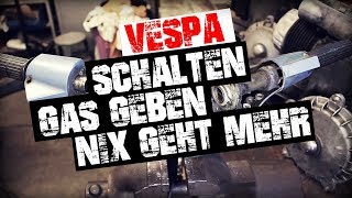 Vespa Schaltung und Gasgriff entkeimen  erneuern [upl. by Nnyla]