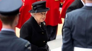 The Queen and politicians arrive for Margaret Thatchers funeral [upl. by Icrad]