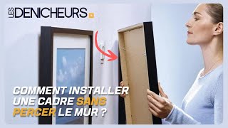 Comment installer une cadre sans percer le mur  Ces astuces vous changeront la vie [upl. by Yditsahc]