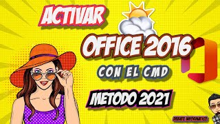 Como Activar Office 2016 sin Programas 100 Efectivo 【Con el CMD】 [upl. by Nnyllatsyrc]