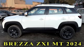 Maruti Brezza ZXi Manual SmartHYBRID 2024  Review  Features  Price  Mileage  Interior [upl. by Lorre]