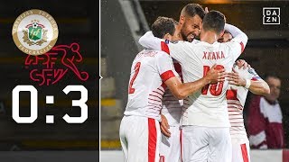 Schweiz wahrt weiße Weste Lettland  Schweiz 03  Highlights  WMQuali  DAZN [upl. by Eicnan727]