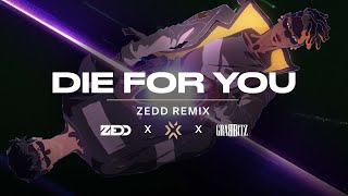 Die For You  Zedd Remix  公式オーディオビジュアライザー  VALORANT Champions 2021 [upl. by Sheeran655]