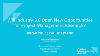 PMJ  Call for papers Industry 50 [upl. by Pedersen]