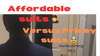 600 suit versus 200 suit for homecoming hoco SuitShop acclimatization Not a paid advertisement [upl. by Yentuoc844]