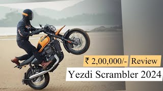 Yezdi Scrambler 2024  budget Scrambler  review [upl. by Harriett]