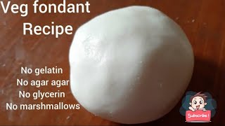 How to make veg fondant at home recipe only2 ingredientsघर पर बनाएं फ़ॉन्डेंट रेसिपीl sampoornchnl [upl. by Cinderella]