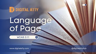 Understanding WCAG SC 311 Language of Page Level A [upl. by Anelad]