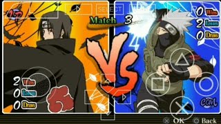 Uchiha Itachi Vs Kakashi  BATTLE  PPSSPP [upl. by Cato]