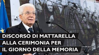 Intervento del Presidente Mattarella Giornata della Memoria [upl. by Ttergram871]