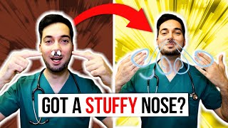 How to clear a stuffy nose instantly and unstuff for relief [upl. by Ajiat]