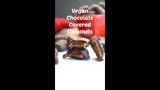 Vegan Chocolate Covered Caramels [upl. by Fabi]