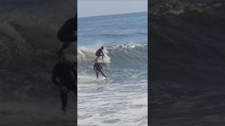 Surfers Dancing On The Same Point Pleasant Beach Ocean Wave [upl. by Sabsay]