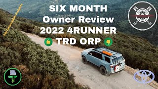 2022 4RUNNER TOYOTA TRD OFF ROAD PREMIUM 6 MONTH OWNER REVIEW [upl. by Rillings]