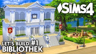 Bibliothek bauen  Die Sims 4 Lets Build Alt amp Modern 1 deutsch [upl. by Germin]