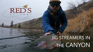 Winter Jig Streamer Fishing on ESN Setup [upl. by Ladew]