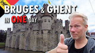 BRUGES and GHENT in ONE Day  Guide to Belgiums Medieval Towns [upl. by Schiff137]