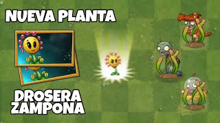 La Nueva Planta DROSERA ZAMPONA en Acción  Gameplay Oficial PvZ 2 [upl. by Annaer]