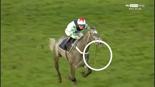 Amazing Jockey wins horse race with broken rein [upl. by Roper]