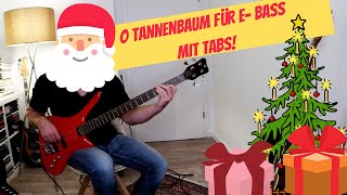 Weihnachtslieder auf dem EBass O Tannenbaum basslernen [upl. by Malchy502]