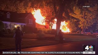 House explosion rocks New Jersey neighborhood  NBC New York [upl. by Amilas]