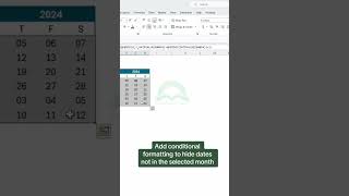 How to Create a 2024 Calendar in Excel  Excel Tips excel exceltips exceltutorial [upl. by Yelrac120]