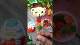 Teddy bear with jelly  candysaga candysaga8090 teddy teddybear kinderjoy funny emotional [upl. by Llerad]