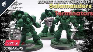 Painting Metallic Terminators  Salamaders [upl. by Neahs]