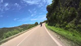 Sardinien Bikertour 2013  Kurvenreiche Passabfahrt [upl. by Hamal]