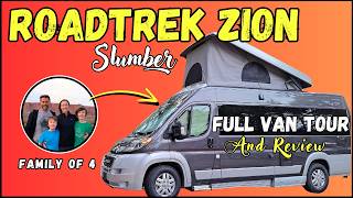 2023 Roadtrek Zion Slumber Class B Camper van FULL TOUR amp REVIEW  Family of 4 [upl. by Valerye]