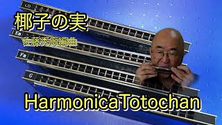 椰子の実 佐藤秀廊編曲 ハーモニカ HarmonicaTotochan [upl. by Arlie786]