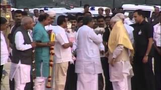 PM Narendra Modi arrives at HAL Airport Bangalore [upl. by Iddet]