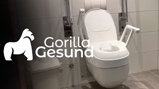 Toilettensitzerhöhung von Drive Medical TSE 120 mit Armlehnen  Gorilla Gesund [upl. by Akselaw882]