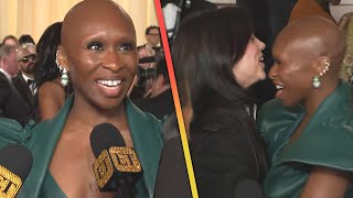 Billie Eilish CRASHES Cynthia Erivos Oscars Interview With a Hug Exclusive [upl. by Janerich933]